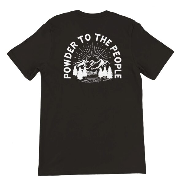 Mountains "Powder To The People" Crewneck Tee