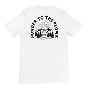 Mountains "Powder To The People" Crewneck Tee