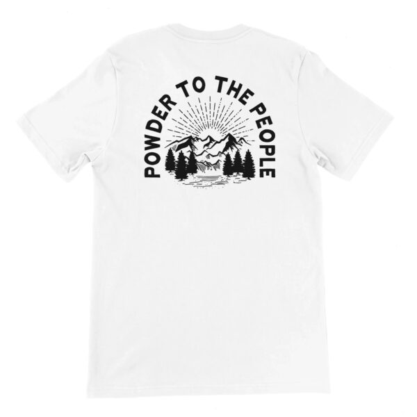 Mountains "Powder To The People" Crewneck Tee