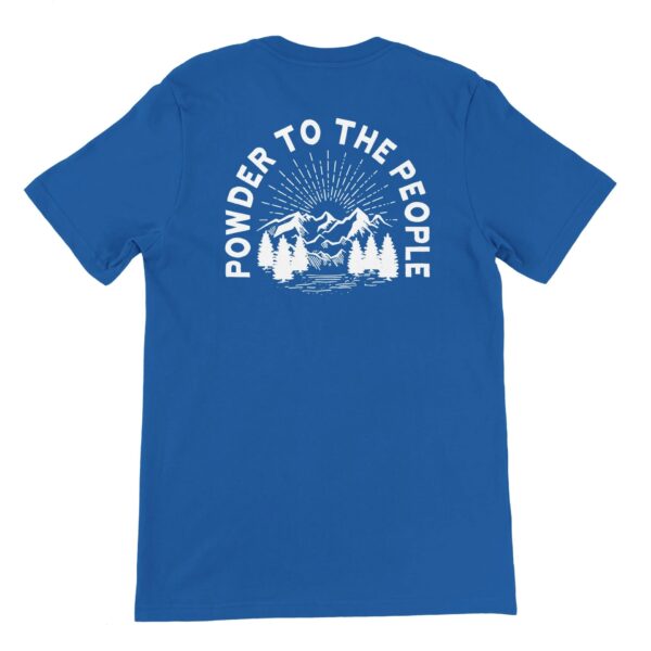 Mountains "Powder To The People" Crewneck Tee
