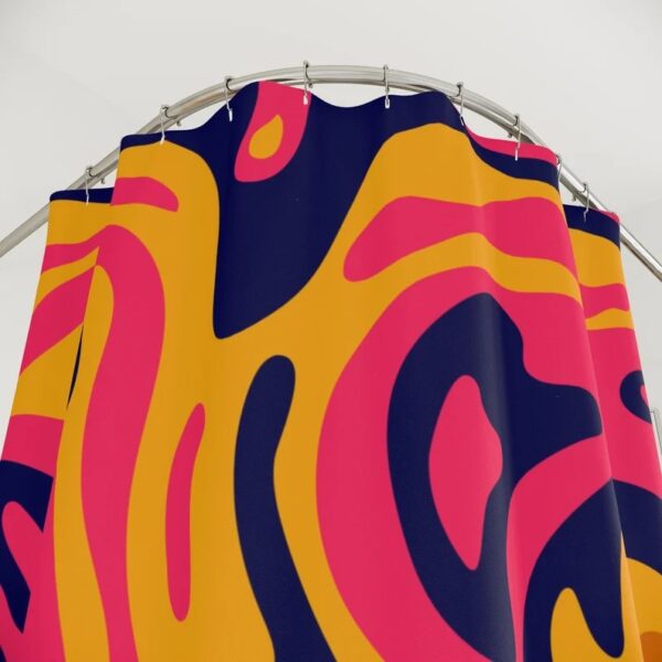 Personalize Your Bathroom Decor With Our Colorful Hippie Abstract Art Shower Curtain