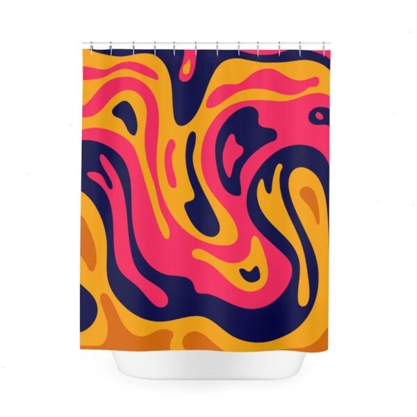 Personalize Your Bathroom Decor With Our Colorful Hippie Abstract Art Shower Curtain