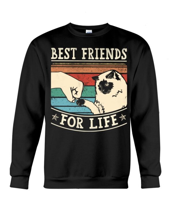 Playful Gift Shirt for Cat Lovers - Best Friends For Life