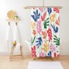Shower Curtain Boho Mid-Century Abstract Patterns Matisse Trendy Shower Curtain Eco-Friendly Waterproof Abstract Decor