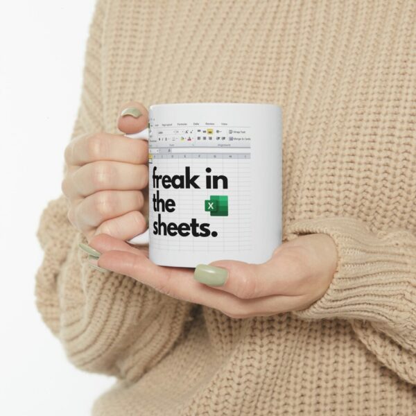 Unleash Your Inner Excel Wizard - Freak in the Sheets Spreadsheet Mug - Perfect Gift for Work