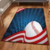 Usa Area Rugs, American Baseball Rug