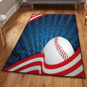 Usa Area Rugs, American Baseball Rug