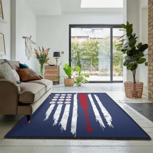 Usa Large Area Rugs, Baseball American Flag Rug