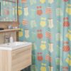 Vintage Swimsuit Shower Curtains, Retro Swimwear Shower Curtain, Beach Curtain, Beach Bathroom Accessories