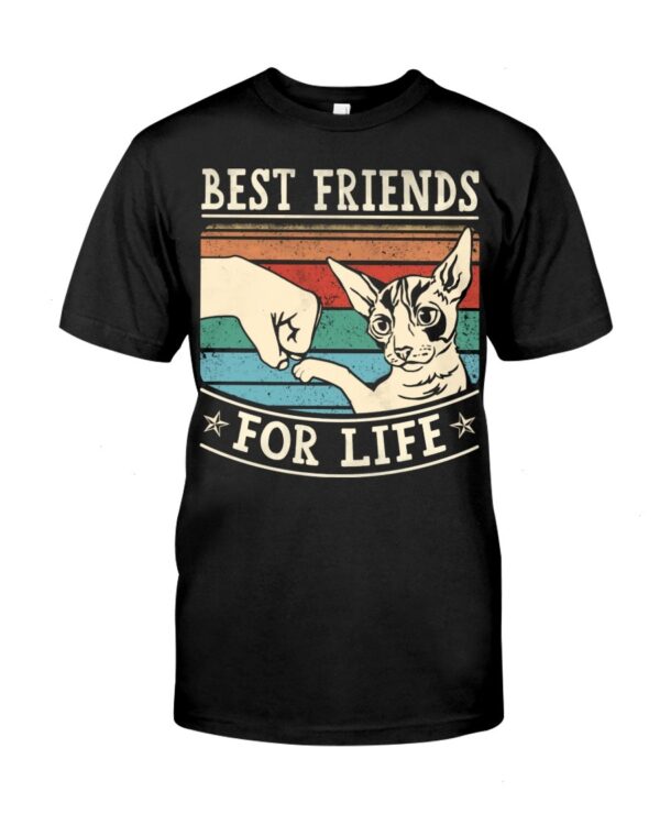 Whiskered Gift Shirt for Cat Lovers - Best Friends For Life
