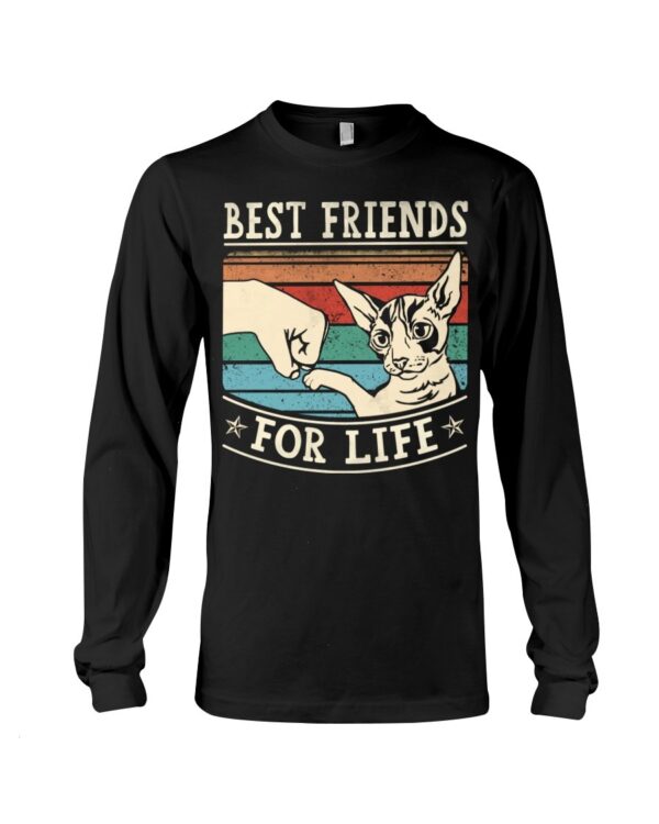 Whiskered Gift Shirt for Cat Lovers - Best Friends For Life