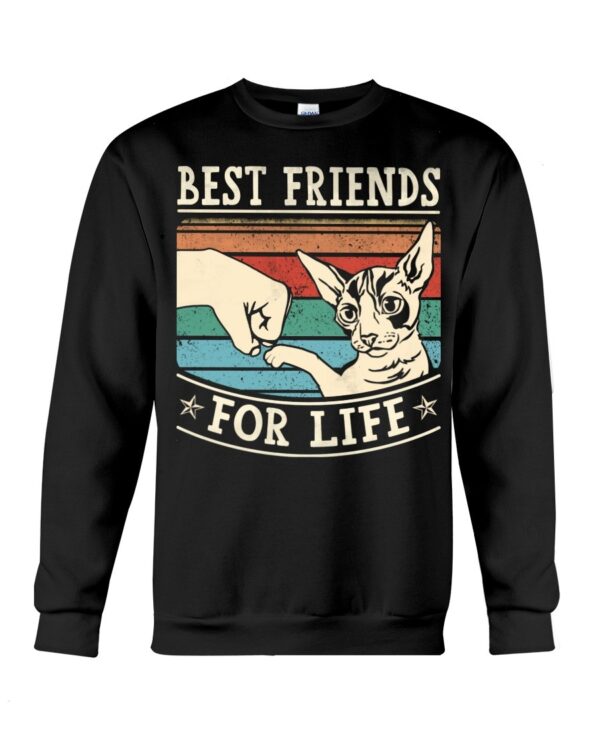 Whiskered Gift Shirt for Cat Lovers - Best Friends For Life